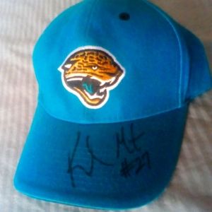Jacksonville Jaguars Rashean Mathis autographed ha